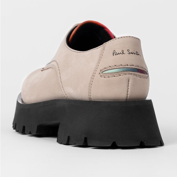NWT Paul Smith Beige Suede 'Dawn' Lace Up Shoes size 41 or 8 - Picture 3 of 5